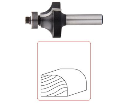 Afbeeldingen van ROTEC Afrondprofielfrees HM lager SILVER S=8MM