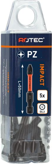 Afbeeldingen van ROTEC IMPACT bit E6,3 BASIC PZ 50MM 5x