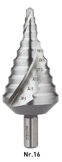 Afbeeldingen van ROTEC Trappenboor HSS MF (kernm.)