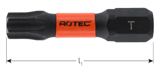 Afbeeldingen van ROTEC IMPACT bit C6,3 BASIC TORX 30MM 2x