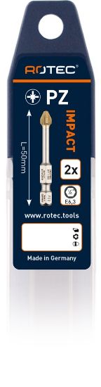 Afbeeldingen van ROTEC IMPACT bit E6,3 DIAMOND PZ 50MM 2x