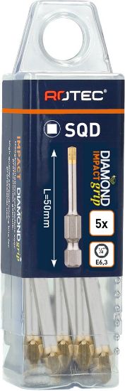 Afbeeldingen van ROTEC IMPACT bit E6,3 DIAMOND SQD 50MM 5x