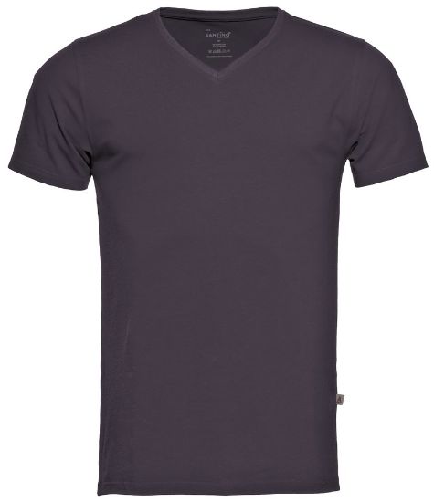 Afbeeldingen van SANTINO T-shirt Basic Jazz V-neck grafiet