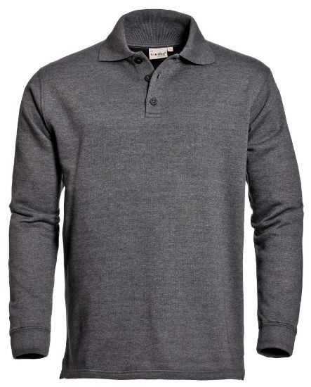 Afbeeldingen van SANTINO Polosweater Basic Rick zwart