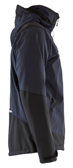 Afbeeldingen van BLAKLÄDER Softshell jack 4749 donkerblauw/geel