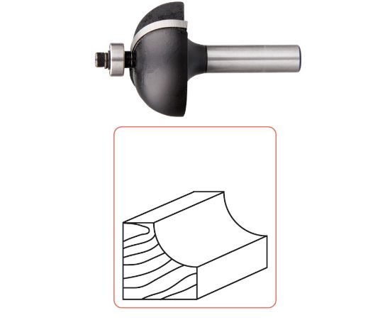 Afbeeldingen van ROTEC Halfholprofielfrees HM lager SILVER S=8MM