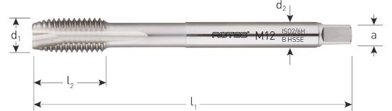Afbeeldingen van ROTEC Machinetap HSS-E OPTI doorlopend DIN376
