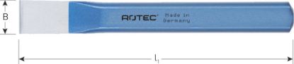 Afbeeldingen van ROTEC Koudbeitel vlak-ovaal DIN6453