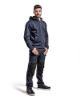Afbeeldingen van BLAKLÄDER Werkbroek service met stretch zonder spijkerzakken 1495 donker navy/zwart