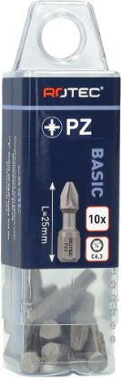 Afbeeldingen van ROTEC Torsionbit ¼" PRO C6,3 BASIC PZ 25MM 10x