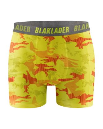 Afbeeldingen van BLAKLÄDER Boxershort 1886 High Vis geel/grijs 2x