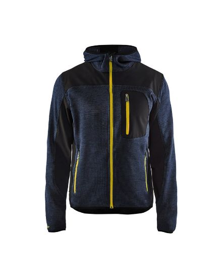 Afbeeldingen van BLAKLÄDER Vest gebreid met softshell 4930