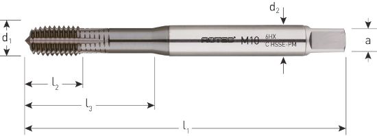 Afbeeldingen van ROTEC Roltap HSS-E PM DIN371 +TiCN