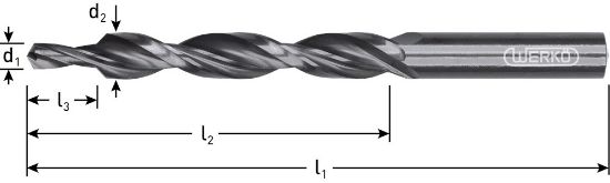Afbeeldingen van ROTEC Meerfasenboor HSS-G 90° fijnpassing