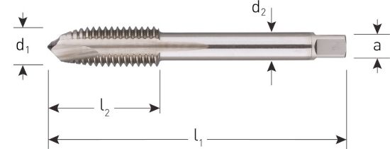 Afbeeldingen van ROTEC Machinetap HSS-E doorlopend extra kort DIN352