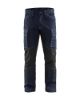 Afbeeldingen van BLAKLÄDER Werkbroek service denim met stretch 1459 navy/zwart