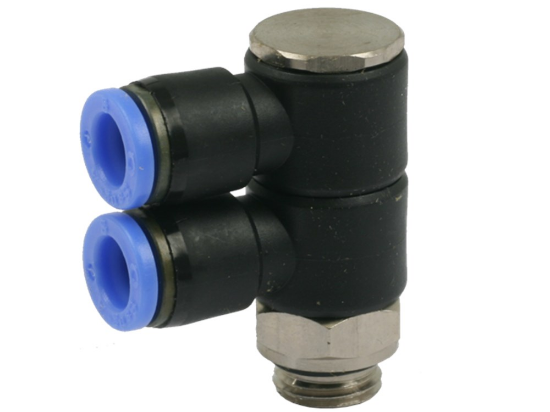 Afbeeldingen van Banjo verticaal dubbel 8MM-G¼"