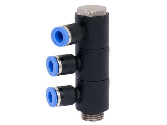 Afbeeldingen van Banjo verticaal 3-voudig 8MM G½"
