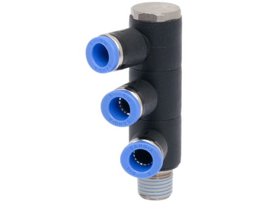 Afbeeldingen van Banjo verticaal 3-voudig 6MM R⅛"
