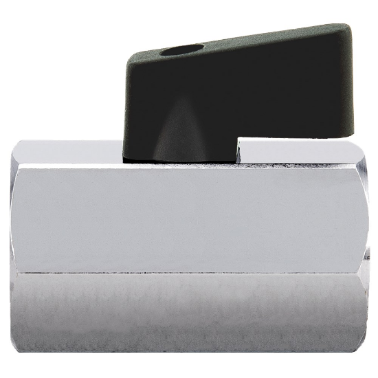 Afbeeldingen van Kraan mini ¼" zwart BI/BI