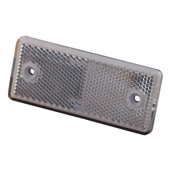 Afbeeldingen van Reflector wit opschroefbraar & zelfklevend 96X42MM