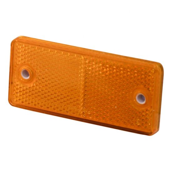 Afbeeldingen van Reflector opschroefbaar & zelfklevend oranje 90X40MM