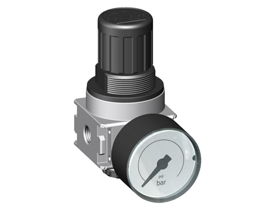Afbeeldingen van Drukregelaar G⅛" 4bar met manometer 40MM