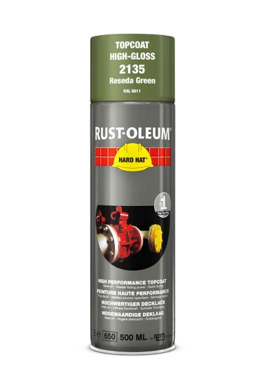Afbeeldingen van RUST-OLEUM Deklaag RAL6011 resedagroen 500ML