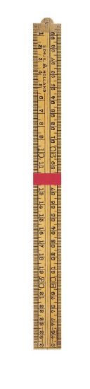 Afbeeldingen van SCHUIL Timmermansduimstok hout klasse II 4-delig 1M