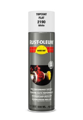 Afbeeldingen van RUST-OLEUM Deklaag RAL9010 matwit 500ML