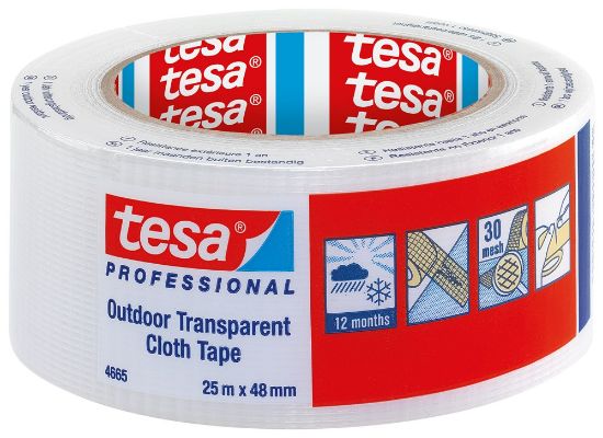 Afbeeldingen van TESA Textieltape transparant outdoor 48MM 25M