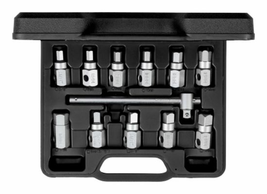 Afbeeldingen van Dopsleutelset 3/8" 12-dlg tbv olie-verversen