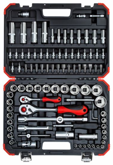 Afbeeldingen van Dopsleutelset 1/2"+ 1/4" 94-dlg