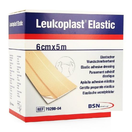 Afbeeldingen van LEUKOPLAST Wondpleister elastisch 6CM 5M