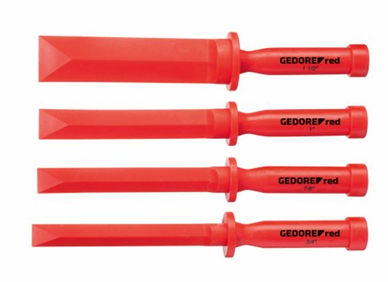 Afbeeldingen van Plastic beitelset 3/4"-1.1/2" 4-dlg