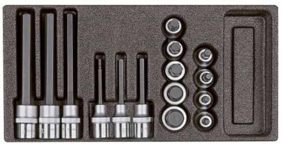 Afbeeldingen van Inbusdopsleutelset 1/2" 15-dlg in CT module