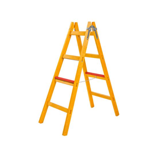 Afbeeldingen van BEOROL Populierhouten dubbele trap Expert 2X4