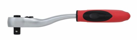Afbeeldingen van Omschakelbare ratel 1/2" gebogen +schakelpal
