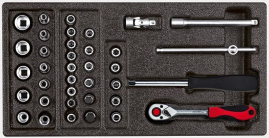 Afbeeldingen van Gereedschapset 1/4" 37-dlg in CT module