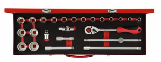 Afbeeldingen van Dopsleutelset 1/2" 10-32MM 24-dlg