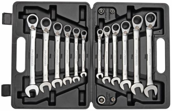 Afbeeldingen van Ringratel-steeksleutelset 8-19MM 16-dlg