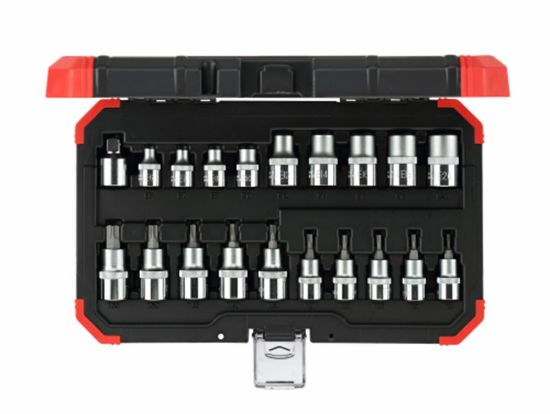 Afbeeldingen van Dopsleutelset 1/2" TX 20-dlg 
