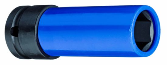 Afbeeldingen van Slagmoerdop 1/2" 6kt 17MM met kunststof huls