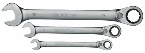 Afbeeldingen van Ringratel-steeksleutelset 8-19MM 5 omschakelb