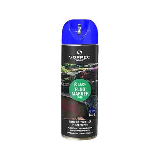 Afbeeldingen van Soppec Fluo Marker spuitbus blauw 500ml