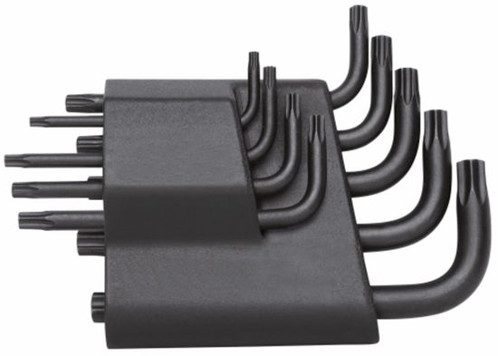 Afbeeldingen van Haakse stiftsleutelset TX T10-T50 9-dlg