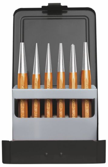 Afbeeldingen van Doorslagset 1-10MM 6-dlg in stalen cassette