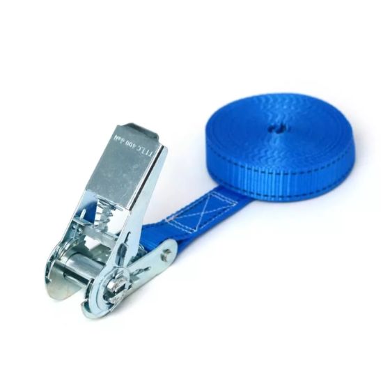 Afbeeldingen van Spanband LC800 1-delig blauw 25MM 5M + ratel