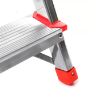 Afbeeldingen van BEOROL Dubbele montagetrap aluminium 2 treden 150KG