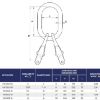 Afbeeldingen van Topschalm met inkorthaak grade 100 DG2 10MM 2-sprong 5,6ton